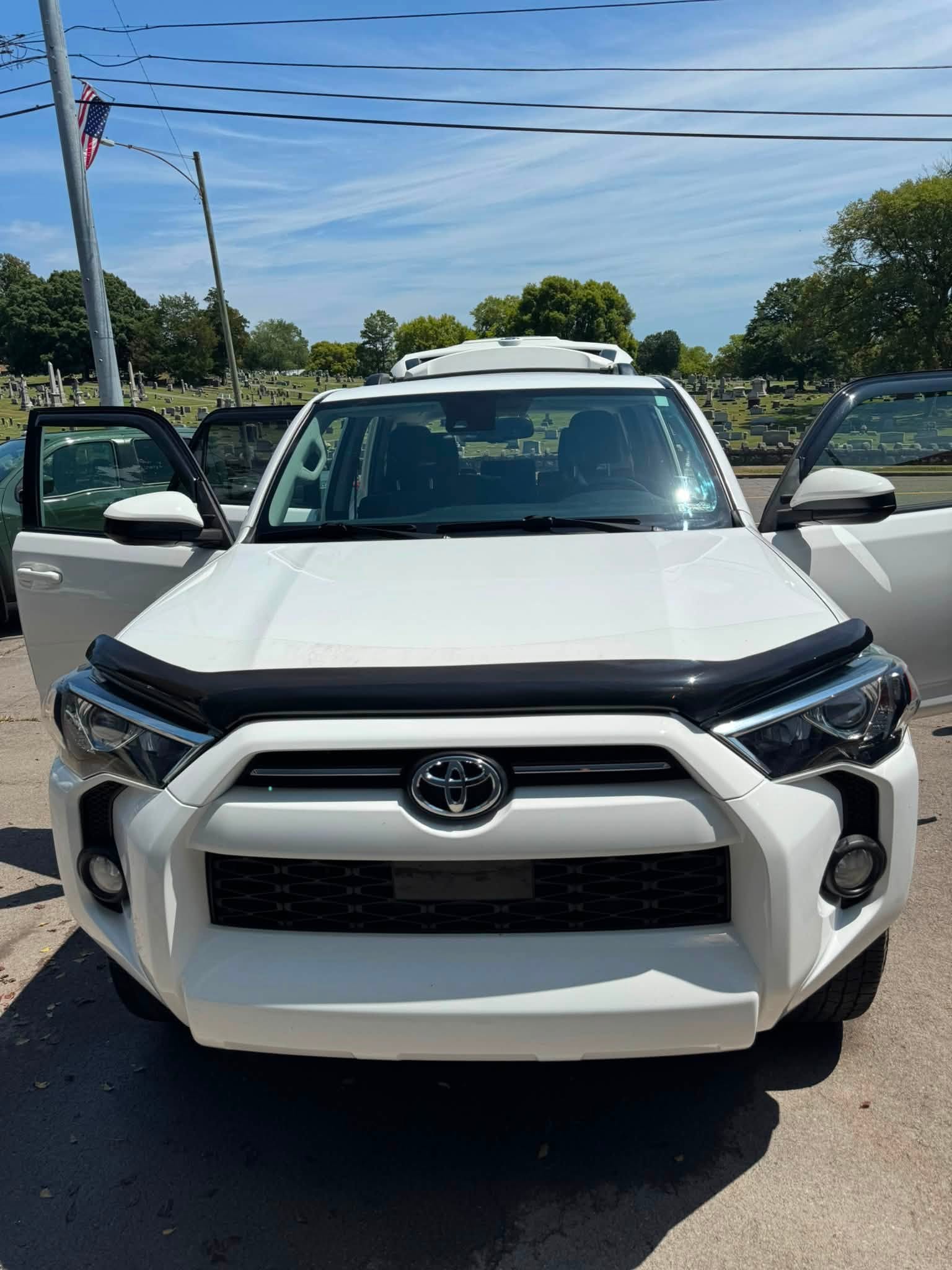 Detailed white Toyota SUV